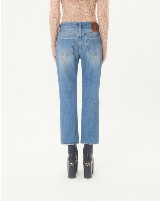Valentino Blue Denim Trousers