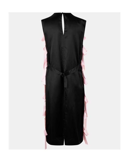 Prada Pink Sablé Bow-Tie Sleeveless Dress