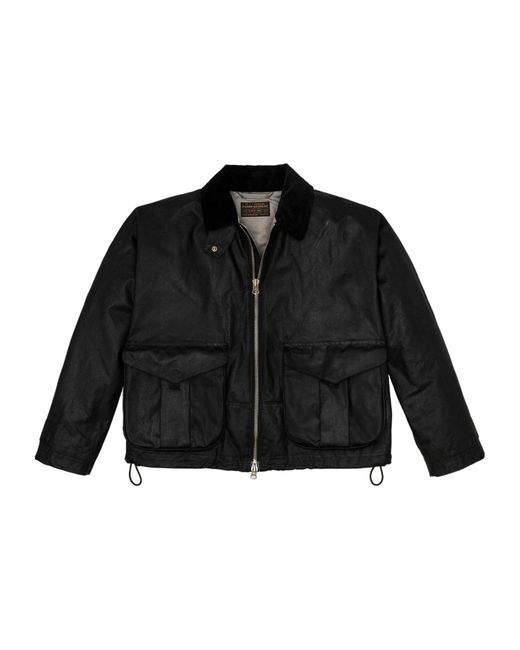 Filson Black Shelter Lightweight Waxed Jacket