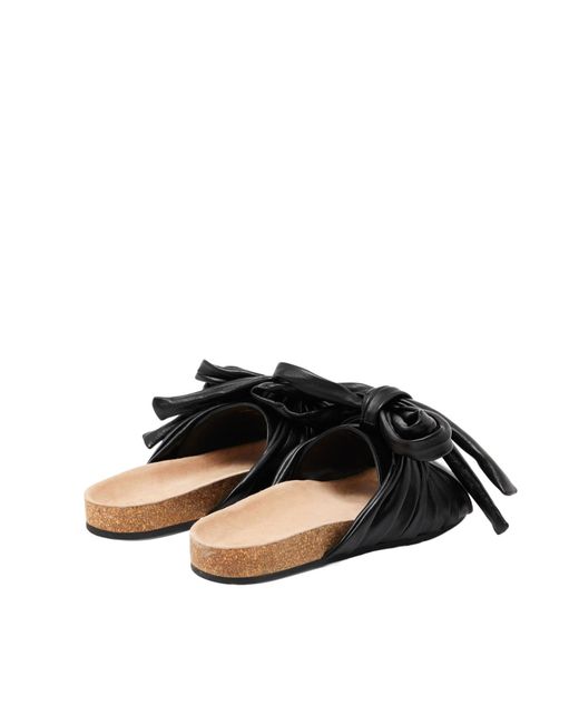 J.W. Anderson Black Jw Anderson Bow-Detailed Open-Toe Sandals
