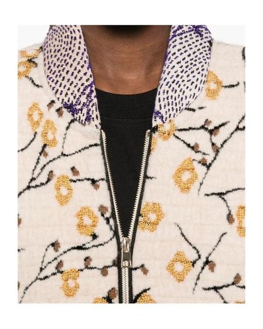 Forte_forte Natural Long-Sleeve Zip-Fastening Cardigan