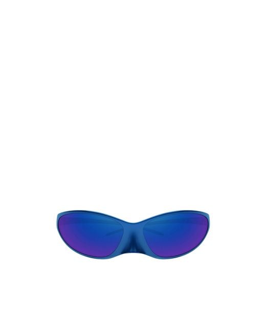 Balenciaga Blue Eyewear Cat Eye Frame Sunglasses for men