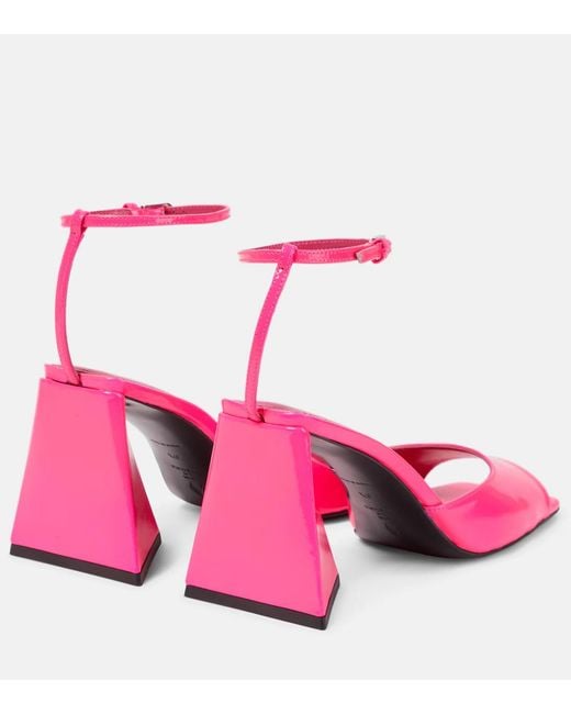 The Attico Pink Piper 85 Sandals