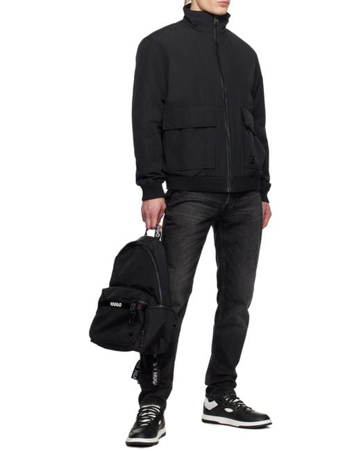 Boss Black Logo Detailed Lace-Up Trainers for men