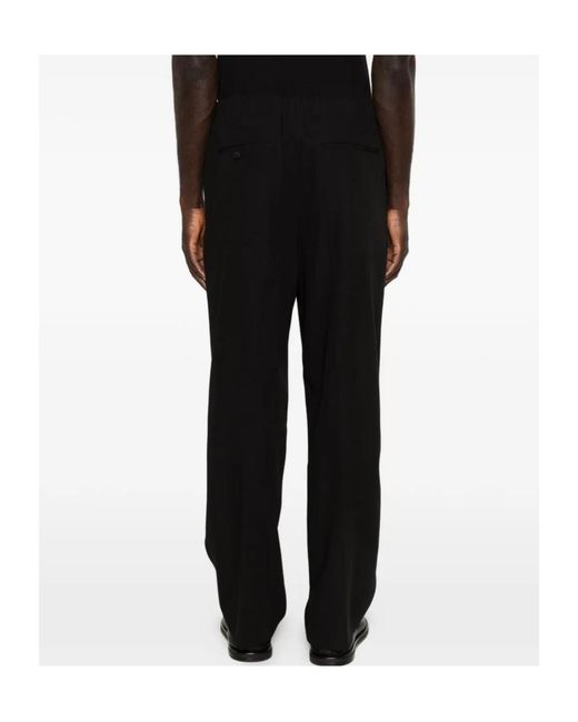 The Row Black Toshiro Elasticated Trousers for men