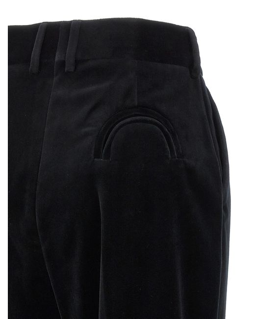 Blazé Milano Black Blazé Milano Pleated Velvet Pants