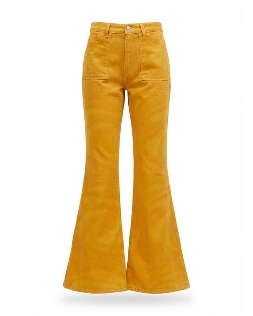 AVAVAV Yellow Belt-Loop Jeans