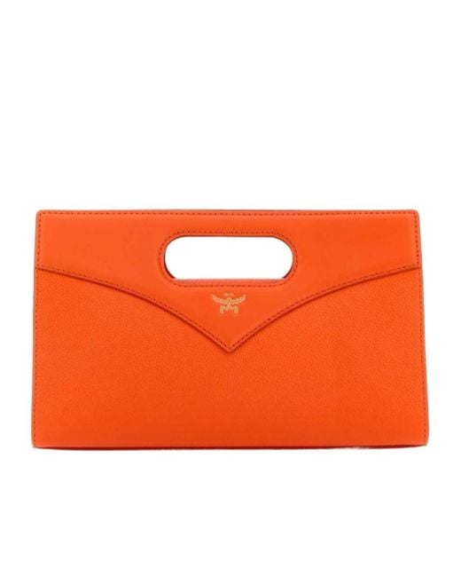 MCM Orange Adjustable Shoulder Strap Shoulder Bag