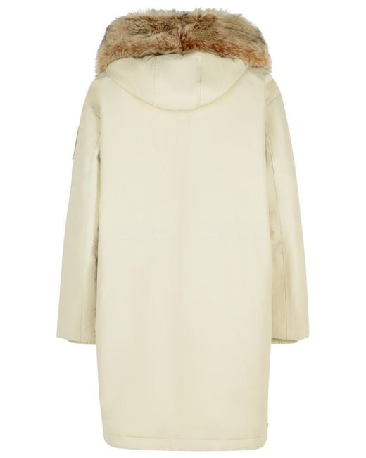 Moose Knuckles Natural Dawson Faux Fur Hooded Parka for men