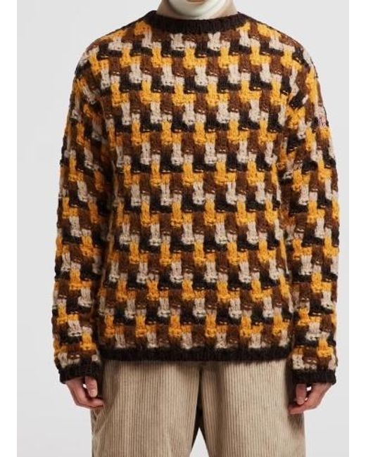 Moncler Brown Wool Alpaca Jumper for men