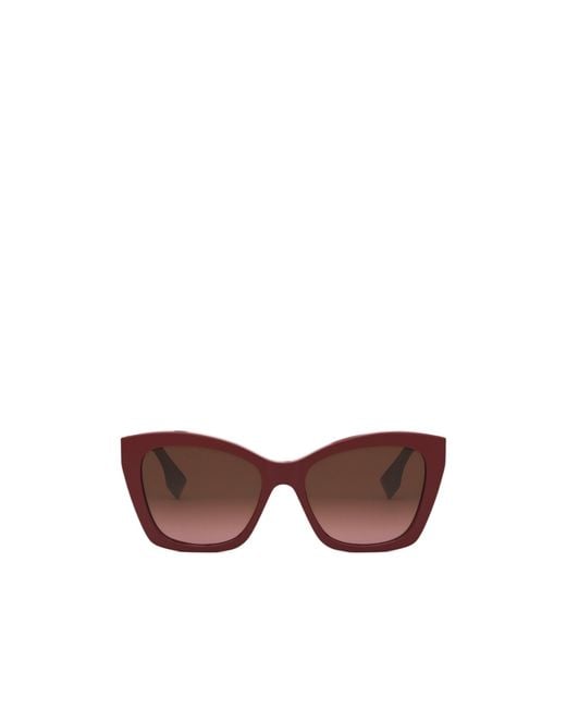 Fendi Brown Eyewear Butterfly Frame Sunglasses
