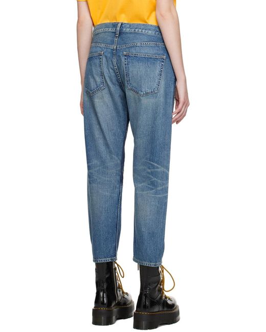 Junya Watanabe Blue Patchwork Jeans for men