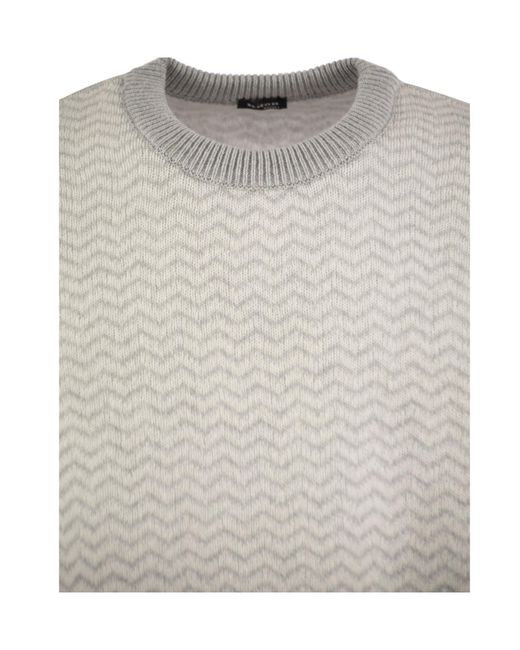 Kiton Gray Magic Cashmere Choker for men