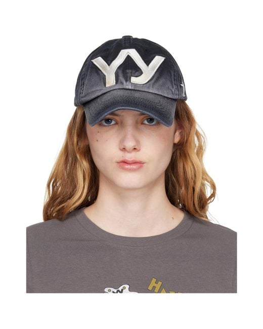 OPEN YY Gray Yy Gradient Ball Baseball Cap