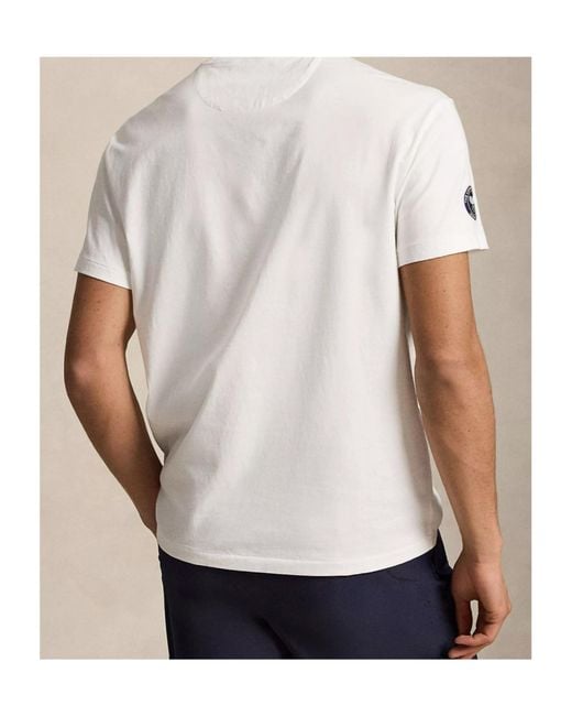 Polo Ralph Lauren White Wimbledon T-Shirt for men