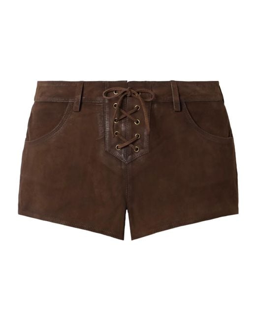 Isabel Marant Brown Vanel Drawstring Shorts