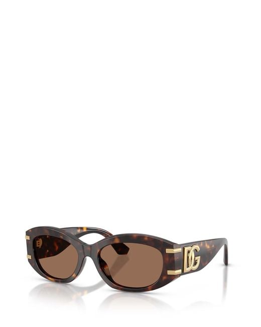 Dolce & Gabbana Multicolor Eyewear Oval Frame Sunglasses