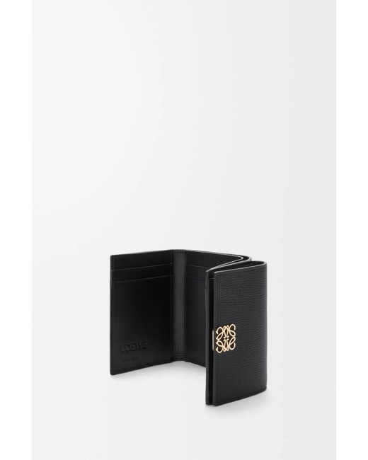 Loewe Black Anagram Trifold Wallet