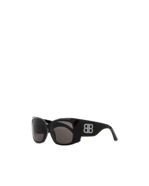Balenciaga Black Eyewear Square Xl Sunglasses
