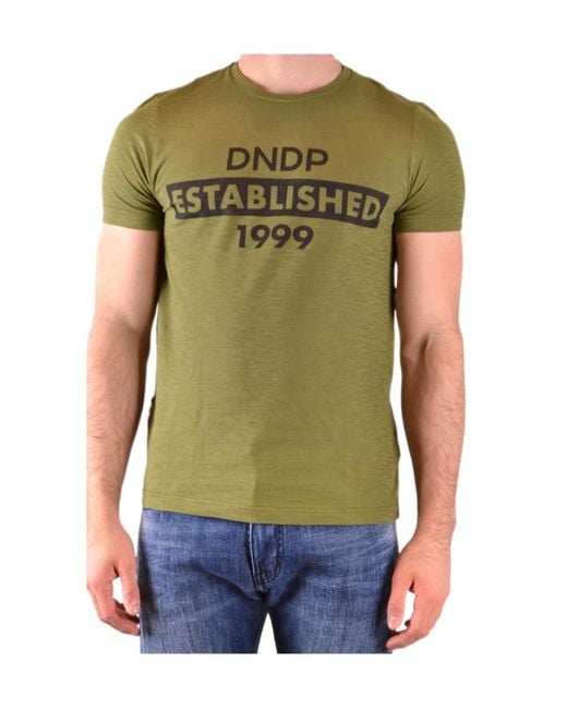 Dondup Green Short-Sleeved T-Shirt for men