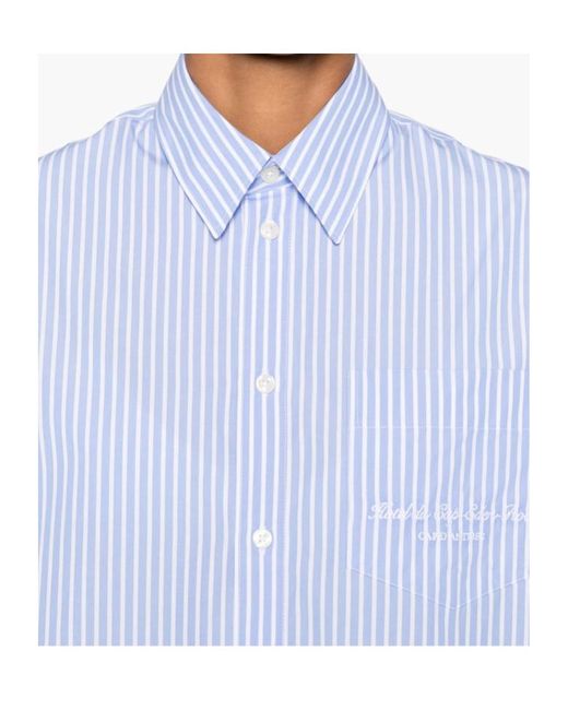 Sporty & Rich Blue Striped Shirt