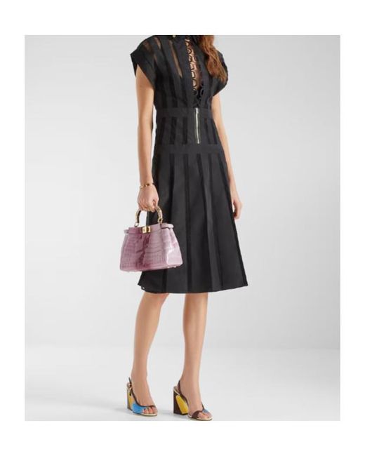 Fendi Black Faille Dress