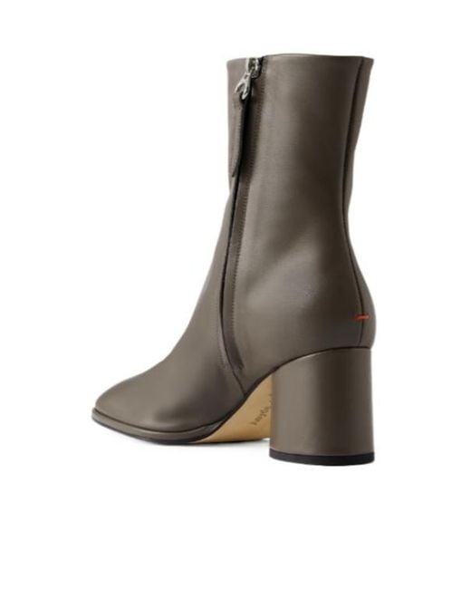 Aeyde Brown Leather Ankle Boots