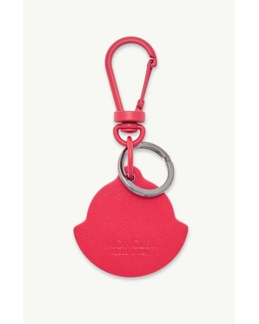 Moncler Pink Logo-Pendant Keychain for men