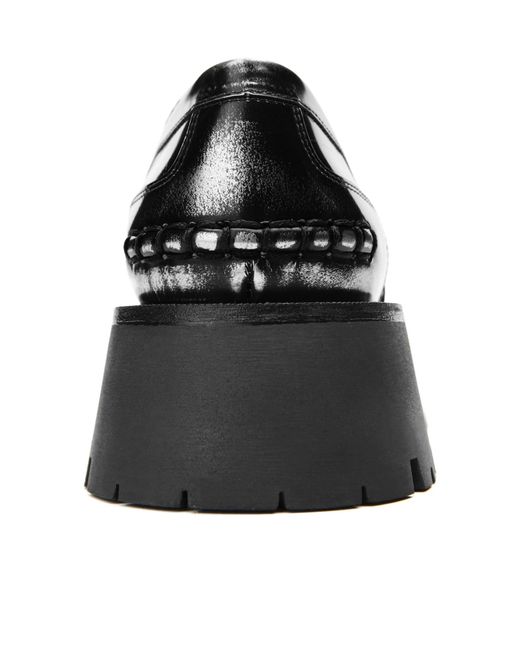 Alexander Wang Black Logo-Lettering Loafers