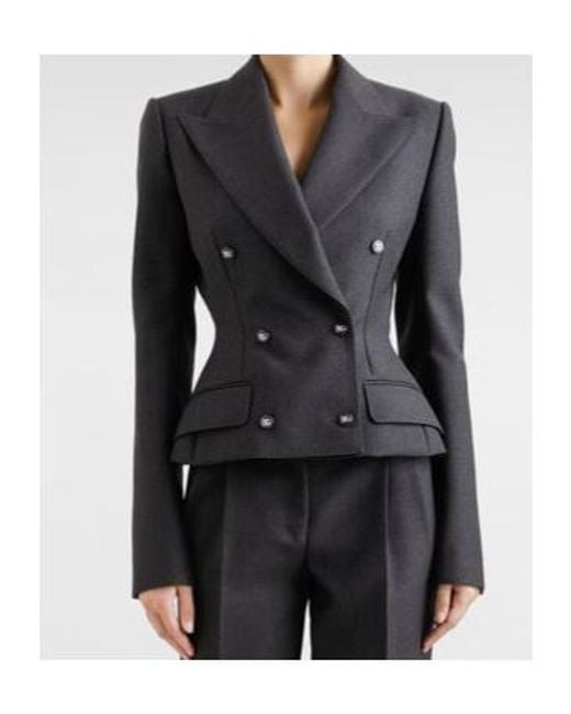 Dolce & Gabbana Blue Double-Breasted Jacket