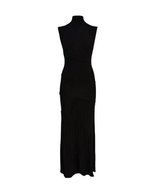 Proenza Schouler Black Federica Pleated Midi Dress