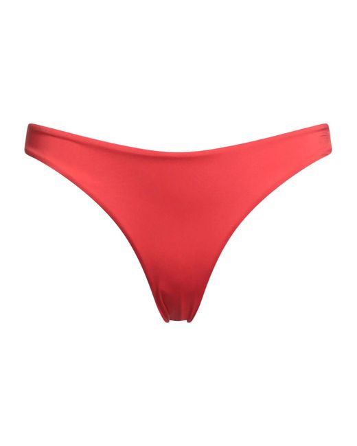 Max Mara Red Solid Color Bikini Bottom