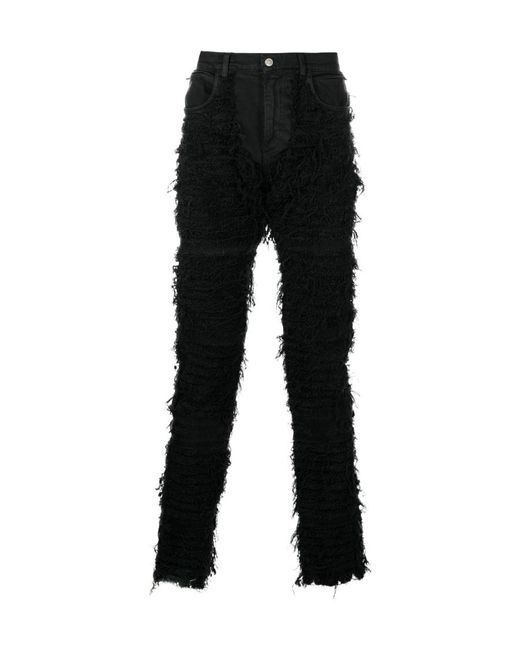 1017 ALYX 9SM X Blackmeans Distressed Straight-Leg Jeans for