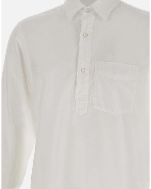 Aspesi White Polo Shirt With Pocket for men