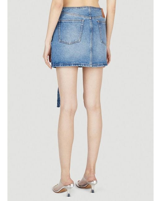Y. Project Blue Emblem Skirt
