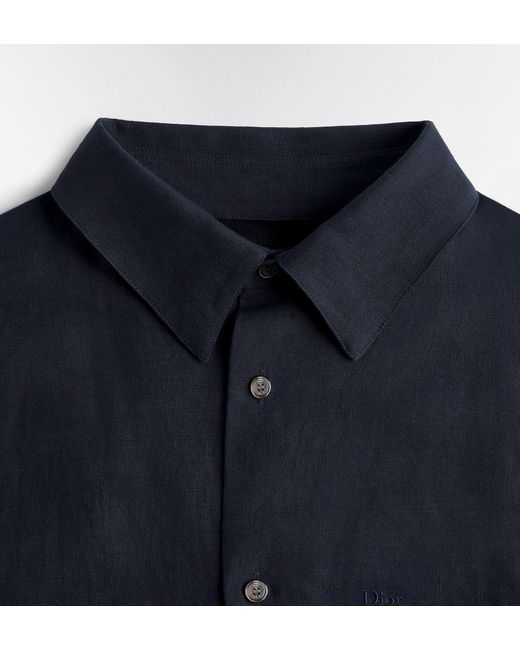 Dior Blue Iviera Oversized Shirt for men