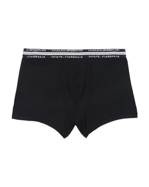 Dolce & Gabbana Black Logo Inlaid Underwear for men