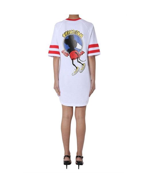 Moschino White Short-Sleeved Dress