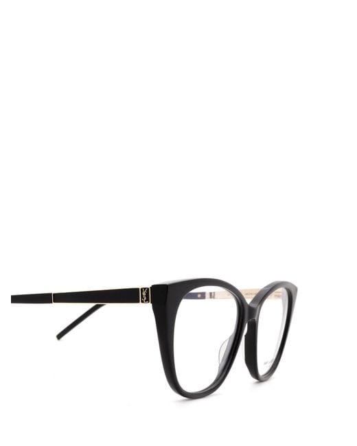 Saint Laurent White Eyewear Cat-Eye Glasses for men