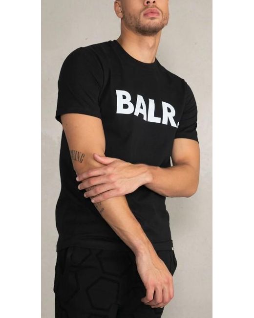 BALR Black Signature Logo T-Shirt for men