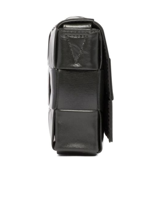 Bottega Veneta Black Cassette Small Messenger Bag for men