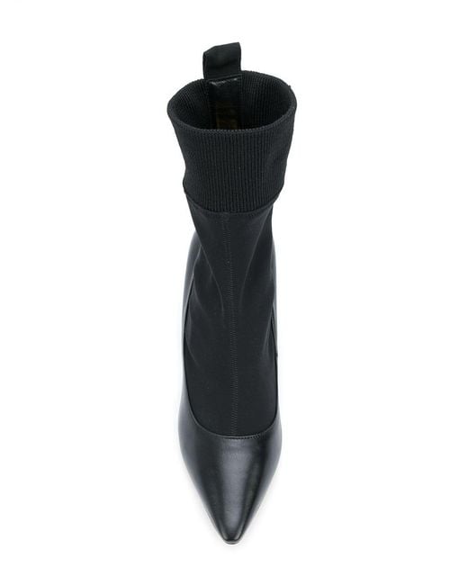 Jimmy Choo Black Brandon 85 Logo Boots