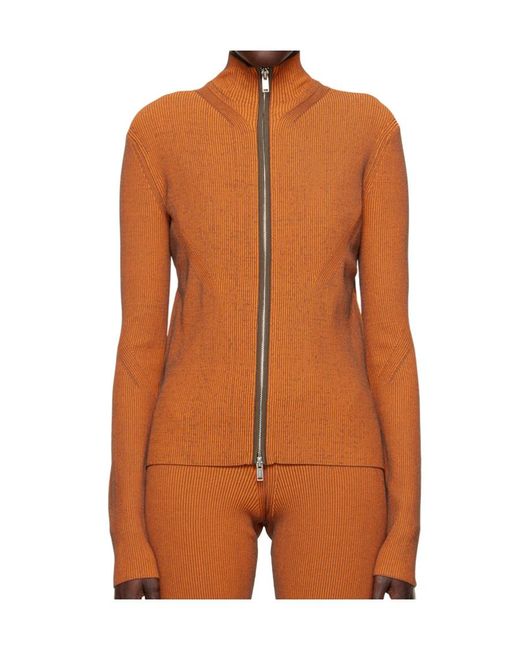 Dion Lee Brown Angled Rib Sweater for men