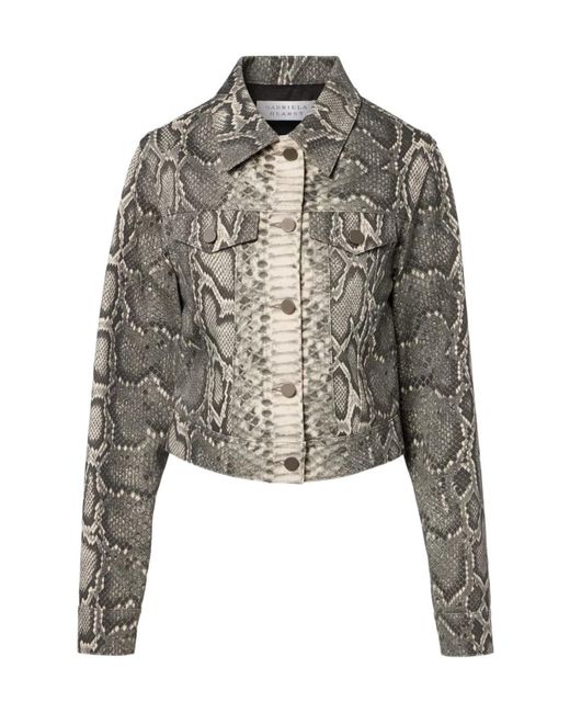 Gabriela Hearst Gray Short Denim Jacket