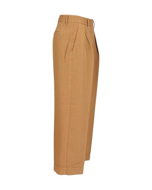 Forte_forte Natural Pleated Tailored Pants