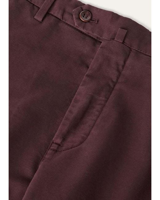 Loro Piana Purple Belt-Loop Casual Pants for men