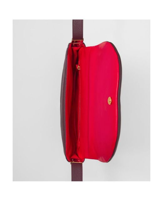 Burberry Purple Small Olympia Shoulder Bag