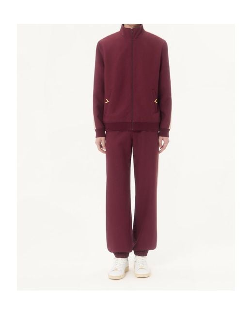 Valentino Purple Nylon Sweatshirt With Vgold for men