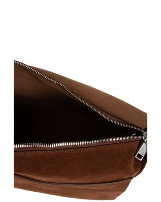 IRO Brown Zippered Shoulder Bag