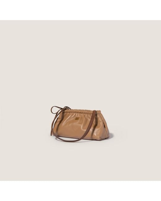 Miu Miu Brown Logo Tote Bag